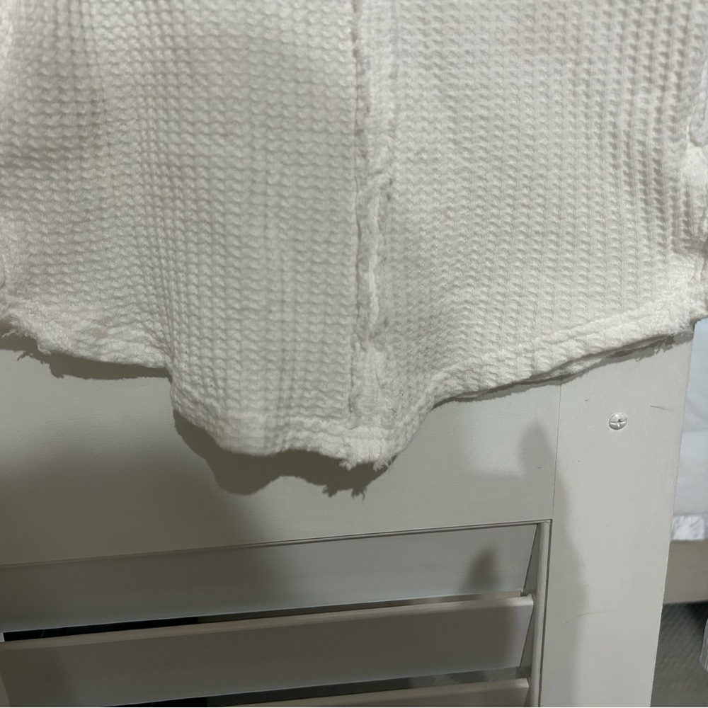 We The Free white Waffle Knit Top - Picture 4 of 9